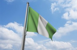 The flag of Nigeria